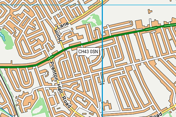 CH43 0SN map - OS VectorMap District (Ordnance Survey)