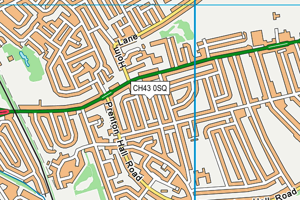 CH43 0SQ map - OS VectorMap District (Ordnance Survey)