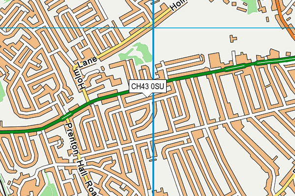 CH43 0SU map - OS VectorMap District (Ordnance Survey)