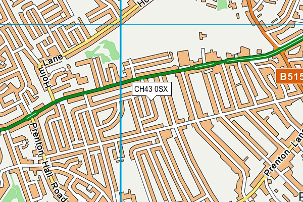 CH43 0SX map - OS VectorMap District (Ordnance Survey)