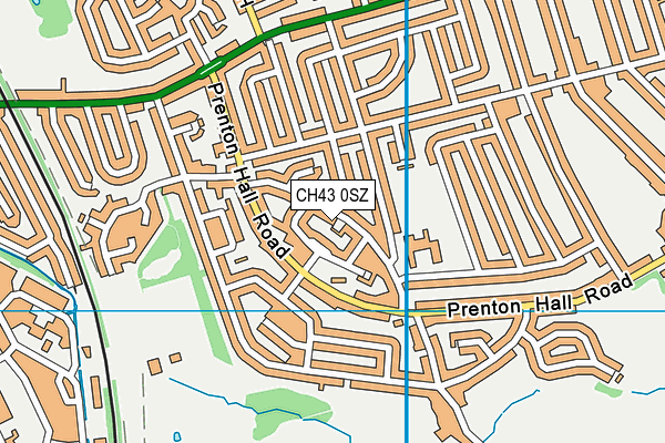 CH43 0SZ map - OS VectorMap District (Ordnance Survey)