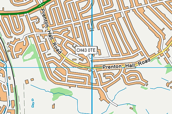 CH43 0TE map - OS VectorMap District (Ordnance Survey)