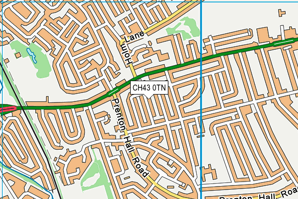 CH43 0TN map - OS VectorMap District (Ordnance Survey)