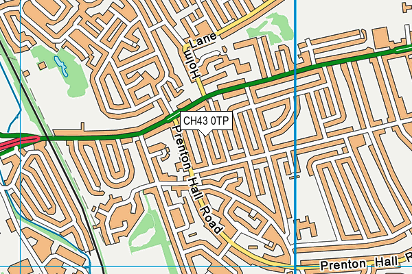 CH43 0TP map - OS VectorMap District (Ordnance Survey)