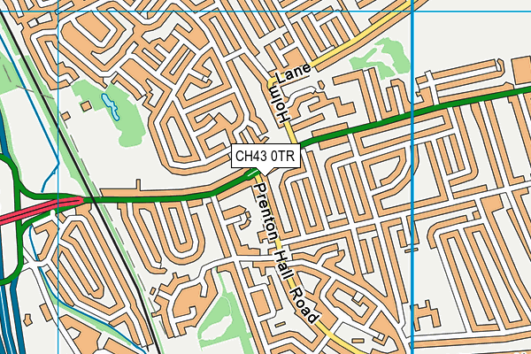 CH43 0TR map - OS VectorMap District (Ordnance Survey)