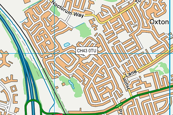 CH43 0TU map - OS VectorMap District (Ordnance Survey)