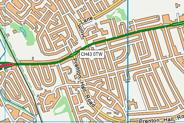 CH43 0TW map - OS VectorMap District (Ordnance Survey)