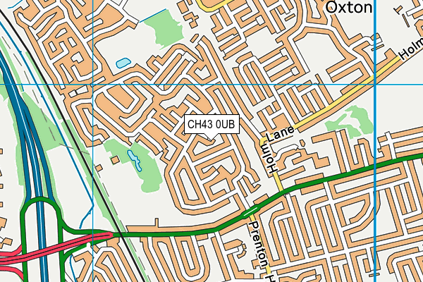 CH43 0UB map - OS VectorMap District (Ordnance Survey)