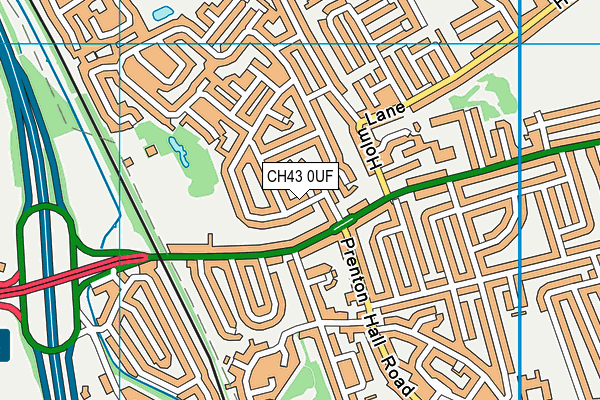 CH43 0UF map - OS VectorMap District (Ordnance Survey)