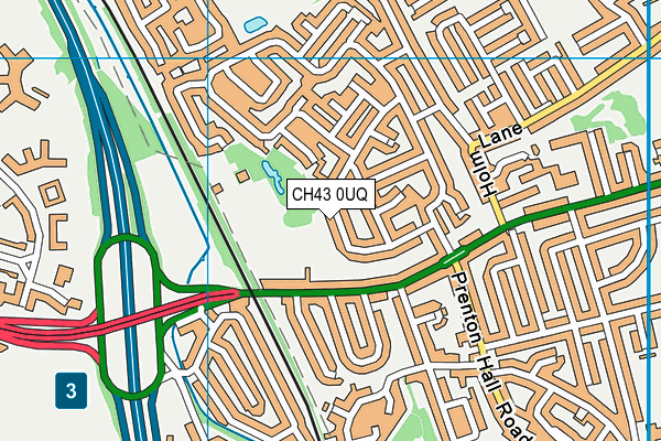 CH43 0UQ map - OS VectorMap District (Ordnance Survey)