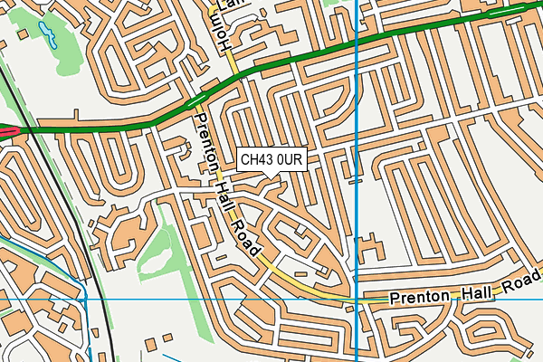 CH43 0UR map - OS VectorMap District (Ordnance Survey)