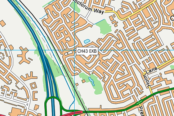 CH43 0XB map - OS VectorMap District (Ordnance Survey)