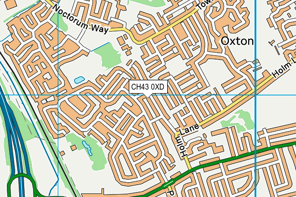 CH43 0XD map - OS VectorMap District (Ordnance Survey)