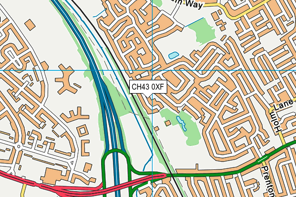 CH43 0XF map - OS VectorMap District (Ordnance Survey)