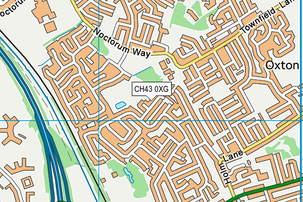 CH43 0XG map - OS VectorMap District (Ordnance Survey)