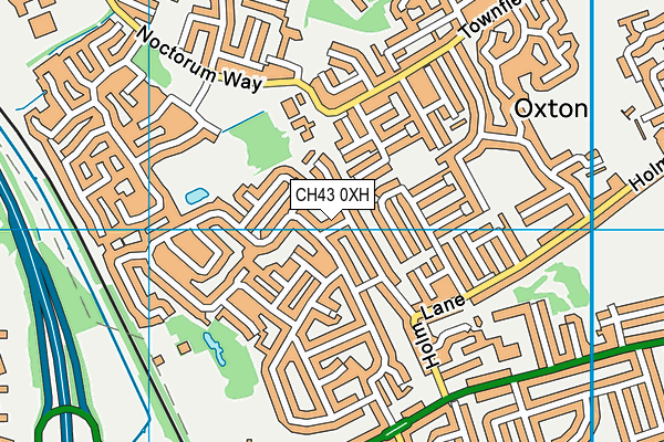 CH43 0XH map - OS VectorMap District (Ordnance Survey)