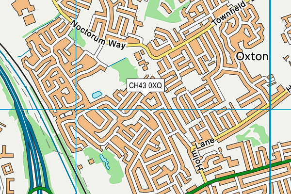 CH43 0XQ map - OS VectorMap District (Ordnance Survey)