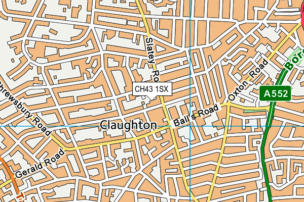 CH43 1SX map - OS VectorMap District (Ordnance Survey)