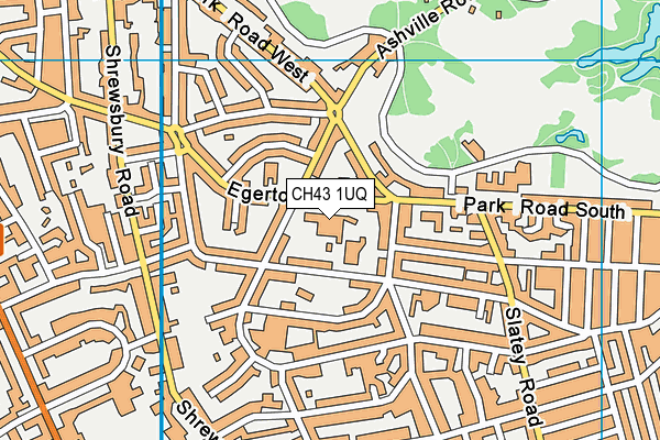 St Anselm's College map (CH43 1UQ) - OS VectorMap District (Ordnance Survey)