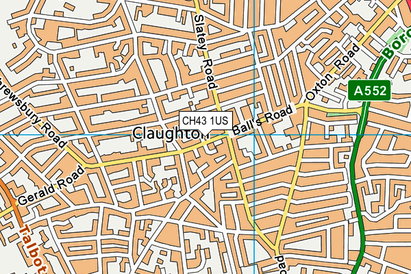 CH43 1US map - OS VectorMap District (Ordnance Survey)
