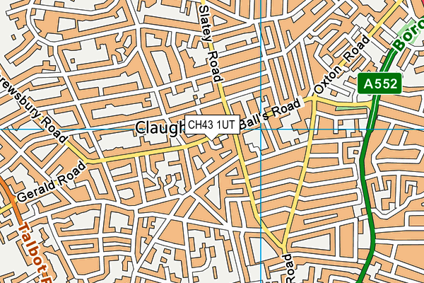 CH43 1UT map - OS VectorMap District (Ordnance Survey)