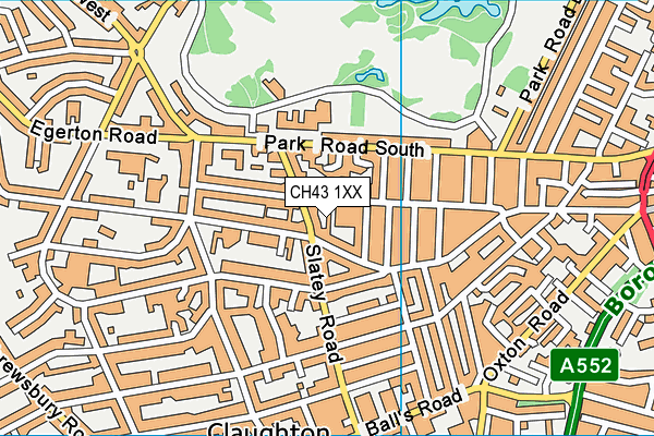 CH43 1XX map - OS VectorMap District (Ordnance Survey)