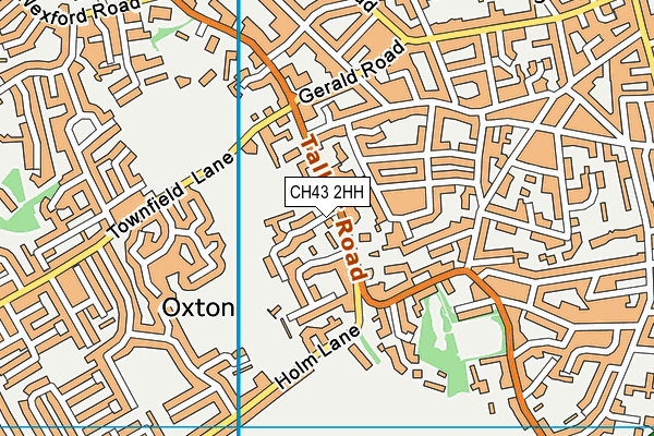 CH43 2HH map - OS VectorMap District (Ordnance Survey)