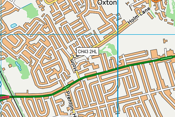 CH43 2HL map - OS VectorMap District (Ordnance Survey)