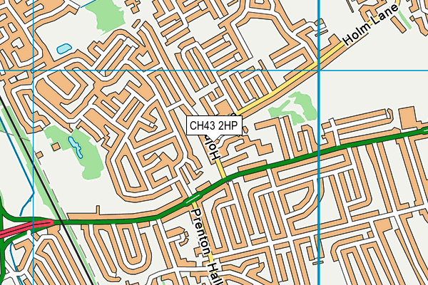 CH43 2HP map - OS VectorMap District (Ordnance Survey)
