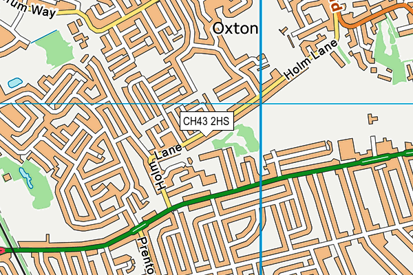 CH43 2HS map - OS VectorMap District (Ordnance Survey)
