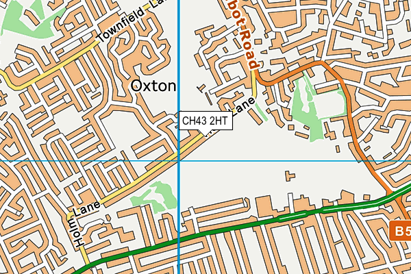 CH43 2HT map - OS VectorMap District (Ordnance Survey)