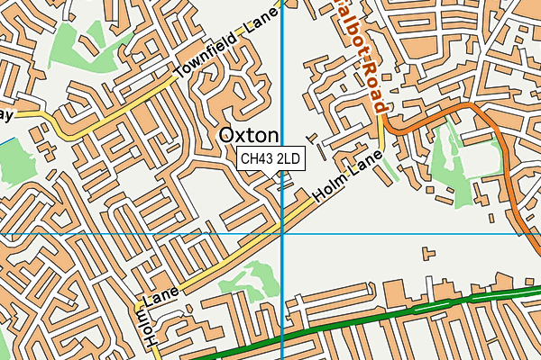 CH43 2LD map - OS VectorMap District (Ordnance Survey)