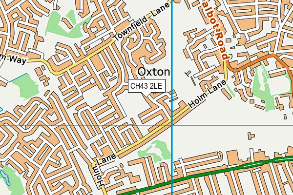 CH43 2LE map - OS VectorMap District (Ordnance Survey)