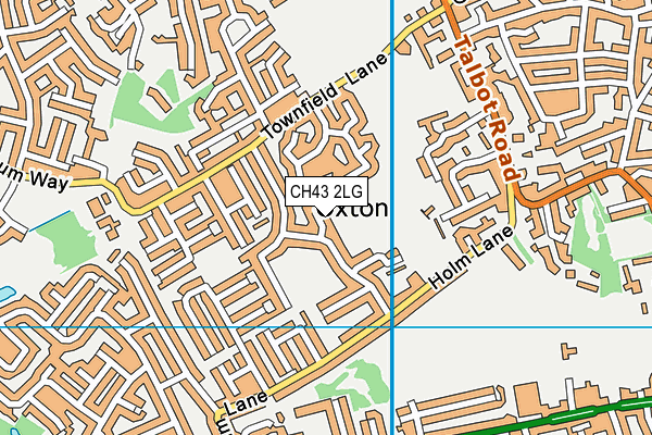 CH43 2LG map - OS VectorMap District (Ordnance Survey)