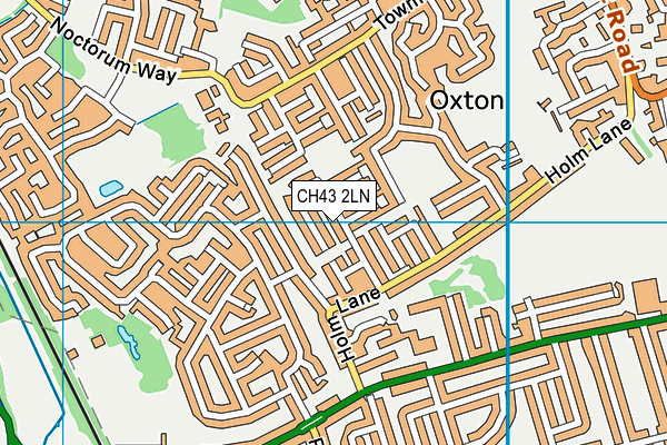 CH43 2LN map - OS VectorMap District (Ordnance Survey)