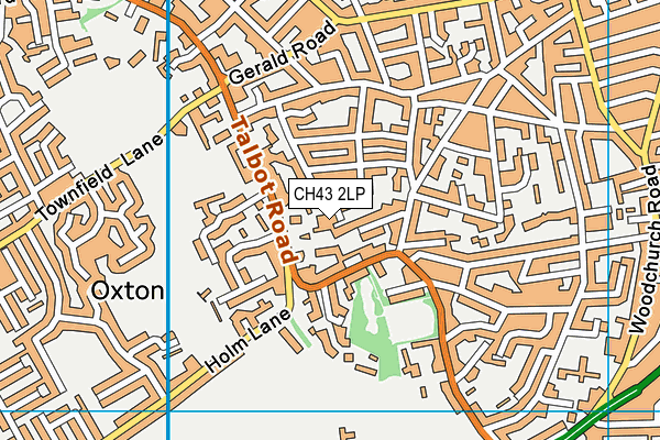 CH43 2LP map - OS VectorMap District (Ordnance Survey)