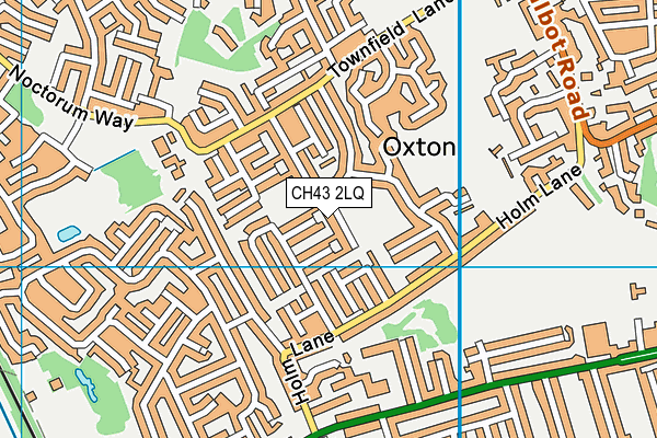 CH43 2LQ map - OS VectorMap District (Ordnance Survey)