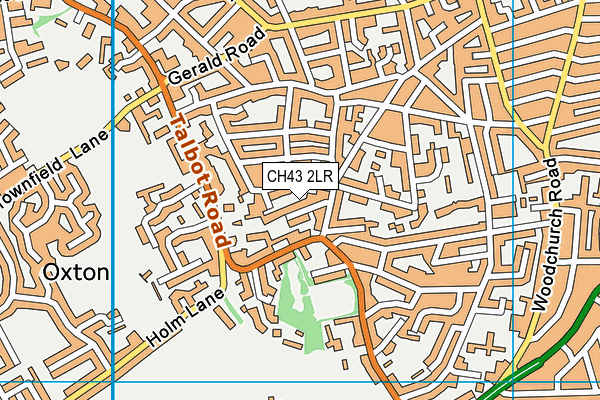 CH43 2LR map - OS VectorMap District (Ordnance Survey)