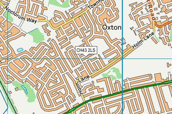 CH43 2LS map - OS VectorMap District (Ordnance Survey)