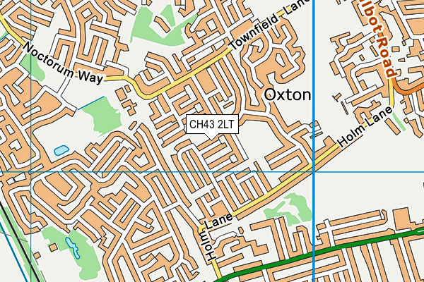 CH43 2LT map - OS VectorMap District (Ordnance Survey)