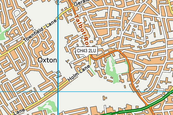 CH43 2LU map - OS VectorMap District (Ordnance Survey)