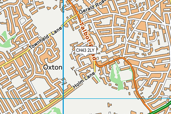 CH43 2LY map - OS VectorMap District (Ordnance Survey)