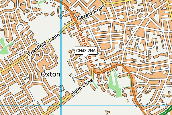 CH43 2NA map - OS VectorMap District (Ordnance Survey)