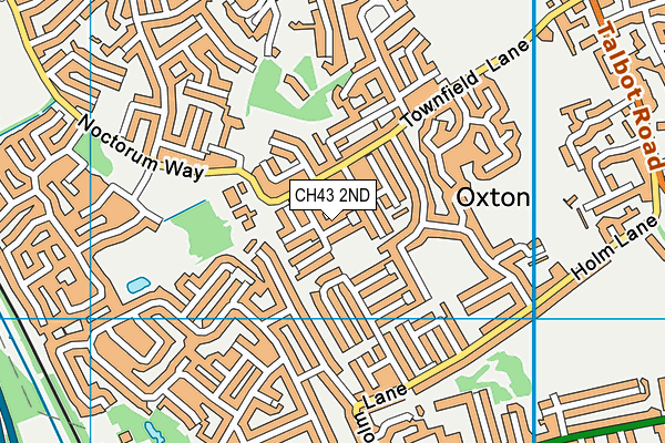 CH43 2ND map - OS VectorMap District (Ordnance Survey)