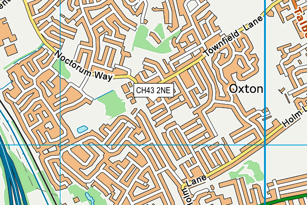 CH43 2NE map - OS VectorMap District (Ordnance Survey)