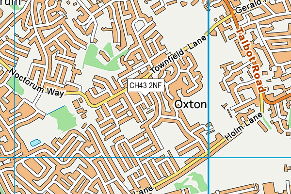 CH43 2NF map - OS VectorMap District (Ordnance Survey)