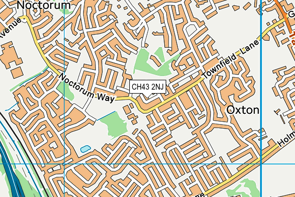CH43 2NJ map - OS VectorMap District (Ordnance Survey)