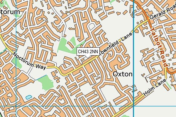 CH43 2NN map - OS VectorMap District (Ordnance Survey)
