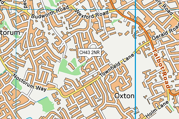 CH43 2NR map - OS VectorMap District (Ordnance Survey)