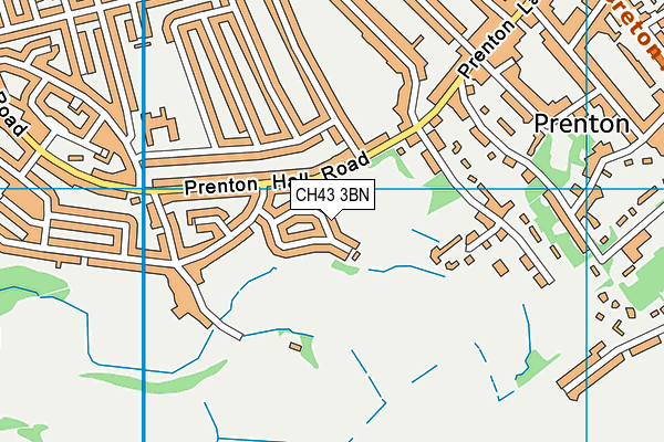 CH43 3BN map - OS VectorMap District (Ordnance Survey)